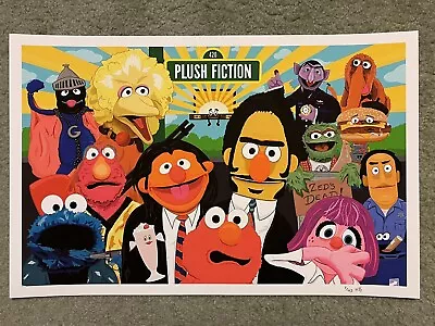 Plush Fiction Pulp Sesame Street Muppets Art Print Poster Movie Mondo Ken Boda • $149.99