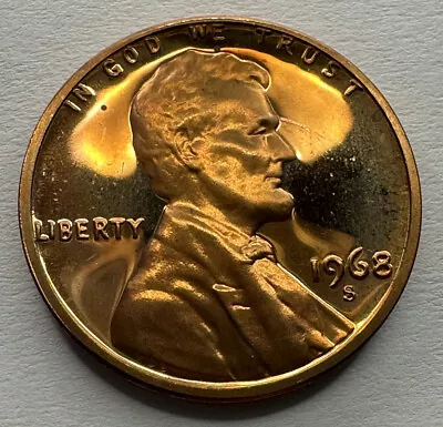 1968-s Lincoln Memorial Proof 1cent Penny From Us Mint Proof Set • $2.75