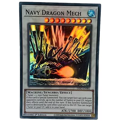 YUGIOH Navy Dragon Mech DIFO-EN082 Super Rare Card 1st Edition NM-MINT • £0.99