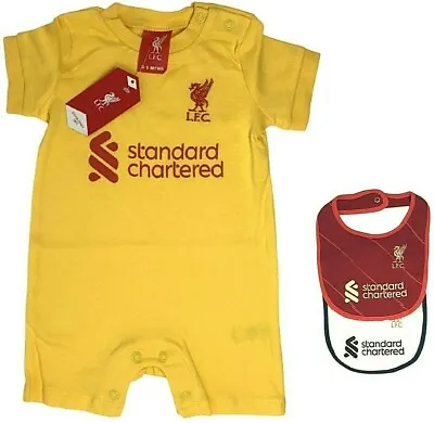 £11.95 • Buy Liverpool Fc Third Kit Baby Football Pram Babies Romper Grow Play Bodysuit Lfc