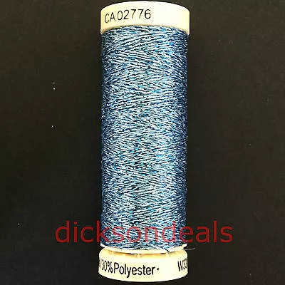 £2.99 • Buy Gutermann Metallic Effect Sparkling Glitter Thread 50m Metre Reel 12 Colours