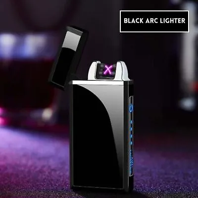 Dual Arc Electric USB Lighter Plasma Rechargeable Windproof Flameless Cigar • $11.99