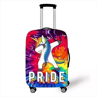 LGBTQ Pride Unicorn Rainbow Luggage Covers Pride Festival & Mardi Gras • £26.61