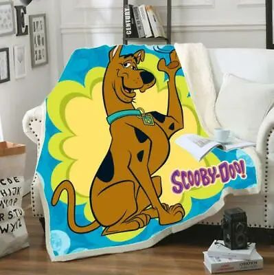 £15.59 • Buy Scooby-Doo  F3d Print Sherpa Blanket Sofa Couch Quilt Cover Throw J6