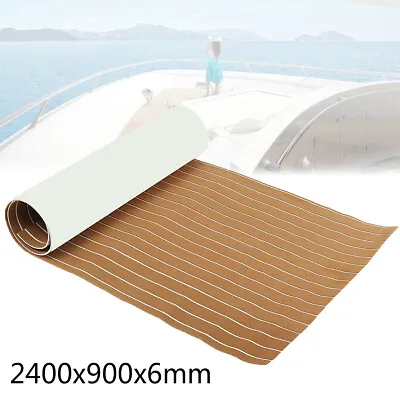 240x90cm EVA Foam Boat Marine Flooring Mat Faux Teak Decking Yacht Sheet Pad • $28.99
