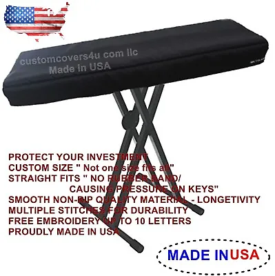 M-Audio Keystation 88 MKII KEYBOARD CUSTOM FIT DUST COVER + EMBROIDERY ! USA • $29.87