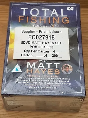 Total Fishing With Matt Hayes Series 1 Episodes 1-15 DVD Set Bundle Boxset *New* • £24.99