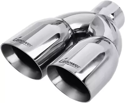 2.5  To 3.5  Dual Exhaust Tip 2 1/2 Inch Inlet 3 1/2 Inch Outlet 9.5  Length Pol • $69.99