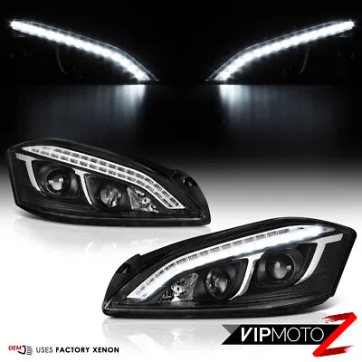 [LATEST DESIGN DRL] For 07-13 Mercedes W221 S Class AMG LED Black Headlight D1S • $869.95