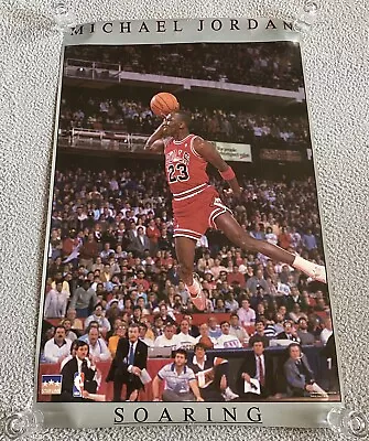Vintage Michael Jordan Soaring Dunk 1988 Starline Chicago Bulls NBA Poster • $39.99