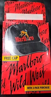 Vintage Marlboro Hat Cap Snapback Tobacco Cigarette New Sealed 90s Promotional  • $27.99