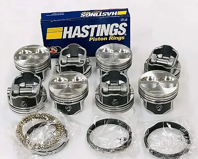 SPEED PRO Ford 289 302 5.0 V8 Flat Top 4VR Hyper Pistons MOLY Rings 9.0:1 +.030  • $227.82