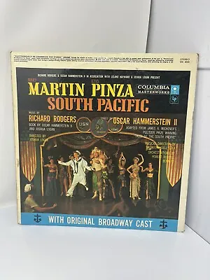 Martin Pinza South Pacific Original Broadway Cast Columbia Masterworks Vinyl LP • $9.90