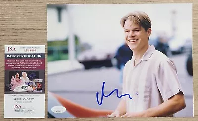 Matt Damon Signed Good Will Hunting 8x10 Photo AIR Departed Actor LEGEND JSA • $79.99