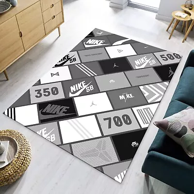 Sneaker Box Pattern Soft Area Rug Nike Sneakerhead Hypebeast Street Art Mat • $59.99