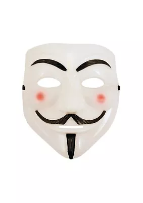 Anonymous Hacker V For VENDETTA GUY MASK Costume Halloween Fancy Dress Accessory • £13.49