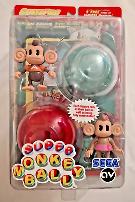 NEW Super Monkey Ball Figures Aiai And Meemee By GamePro/JoyRide Studios - 2002 • $109.99