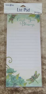 LEANIN TREE  Count Your Blessings ~Dragonflies~Magnetic List NotePad~#61739 • $9.90