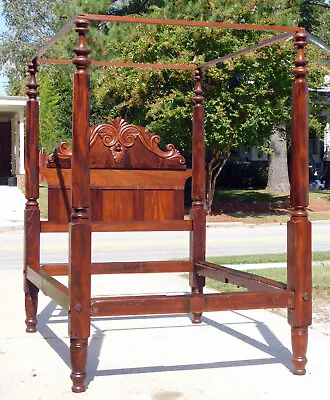 Mahogany Empire Poster Bed • $1600