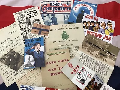 1940s ‘WOMEN’S WAR’ World War 2 Nostalgic Wartime Memorabilia Pack (Replicas) • £9