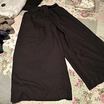 $60 • Buy Zimmerman Wide Leg  Size 1 8 10 Black Trousers Pants