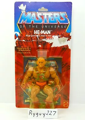 MOTU He-Man 8-back Masters Of The Universe MOC Sealed Figure Vintage • $5995