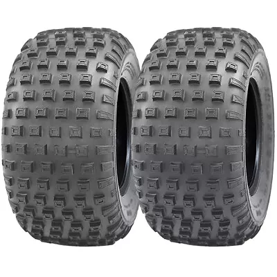 145/70-6 Knobby ATV Quad Tyres Tubeless 50cc 90cc 110cc 75kgs Wanda (Set Of 2) • £54.82