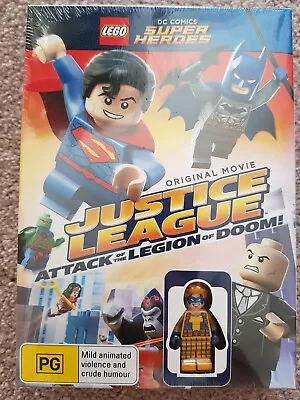 LEGO - Justice League - Attack Of The Legion Of Doom DVD Plus Minifigure • $20