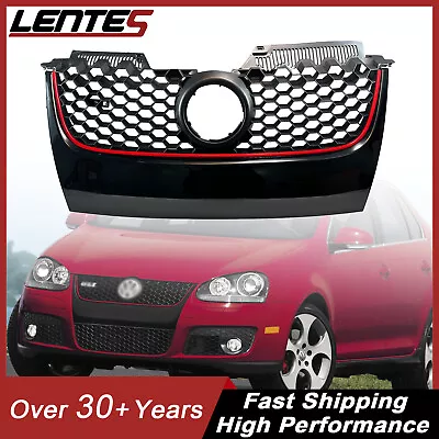 Front Bumper Upper Mesh Grille For 2006-2009 Volkswagen VW Jetta GTI/Jetta Black • $37.28