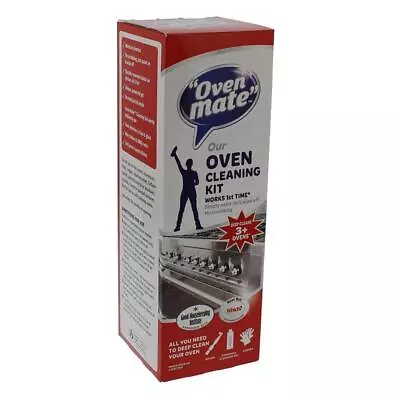 £8.95 • Buy OVEN MATE Cooker Oven Grill BBQ Hob Deep Cleaning Gel Brush Gloves Kit