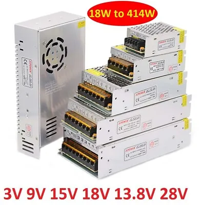 DC Regulated Switching Power Supply 3V/9V/13.8V/15V/18V/28V Monitor Transformer • $10.02