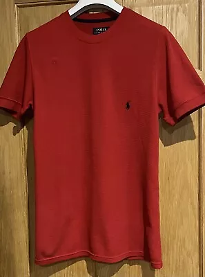 Mens Ralph Lauren T-shirt In Red Size S - Rrp £49 - • £10