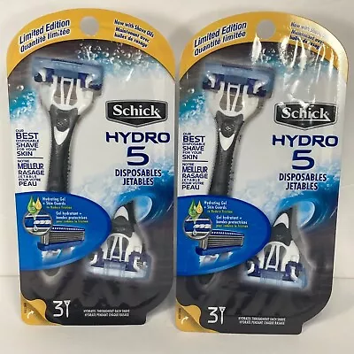 Schick Hydro 5 Men's Disposable Razors 6 Total Razors DISCONTINUED • $59.99