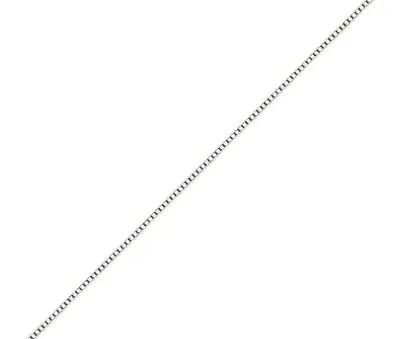 $121.49 • Buy 14K Solid White Gold Fine Box Chain Necklace Women's .90mm Length 16  -24 