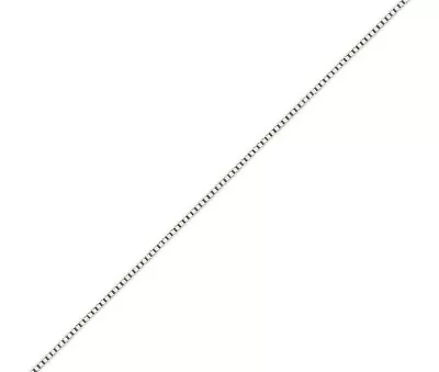 $121.49 • Buy 14K Solid White Gold Fine Box Chain Necklace Women's .90mm Length 16  -24 