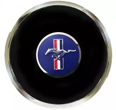 1965-04 Mustang; Deluxe Horn Cap; With Tri-Bar And Running Horse Emblem A45095 • $91.29