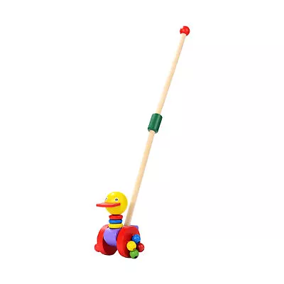 £9.55 • Buy Baby Push Along Toy Single Pole Cartoon Animal Practical Toddler Walking Gift