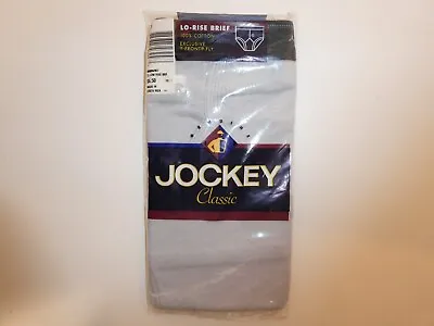 One VTG NEW 2000 Jockey Classic Men's Low Lo Rise Briefs Y-Front Gray Size 36 • $15.99
