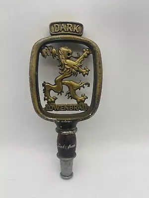 Vintage Lowenbrau Beer Filigree Design Metal Tap Handle Pull Knob Dark Beer • $22.88