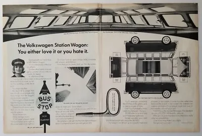 1962 VW Bus                   Rare Ad                   23-Window Station Wagon • $14