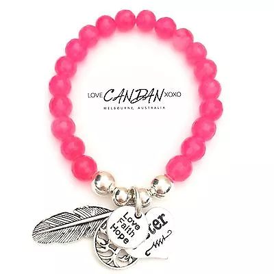 Love Hope Faith Sister Bracelet With Tree If Life And Angel Feather Charm Rose • $24.50