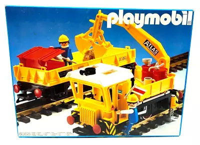 Vintage Playmobil #4053 Construction Train G Gauge Unused MIB • $399