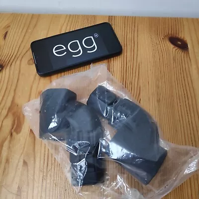 ✅new* Egg 1 Stroller Pram Tandem Seat / Carrycot HEIGHT ADAPTORS Adapters Black • £15.99