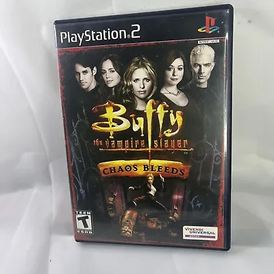 Buffy The Vampire Slayer Chaos Bleeds (Sony PlayStation 2 PS2 2003) COMPLETE CIB • $25.99