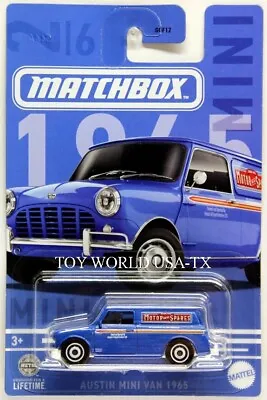 2024 Matchbox Mini Cooper Series #02 Austin Mini Van 1965 Blue • $2.99