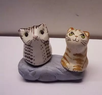 Philip Laureston / Bryony Laureston Babbacombe Pottery 2 Small  Cats • £7