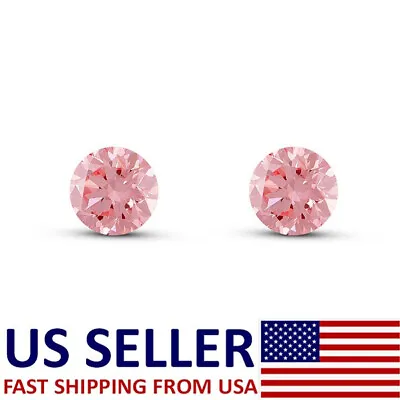 Loose Lab Grown Pink Diamond HPHT 1.7mm VS2 Clarity 5 Pcs Lot • $41.39