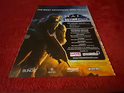 Pad54 2 Page Game Advert 11x18 Halo 3 Believe Action Clix Xbox360 • £16.99