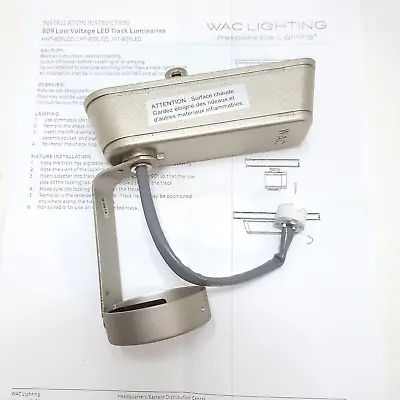 Wac Lighting H-Track 6  Tall Low Voltage Track Head - Nickel HHT-180L-BN • $19.89