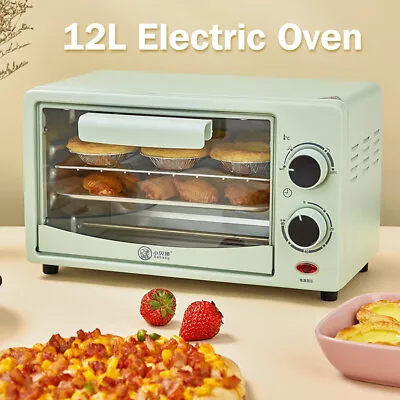 12L Electric Mini Oven Roast Grill Toaster Cake/Bread BakingMachine Pastry Maker • $40.65